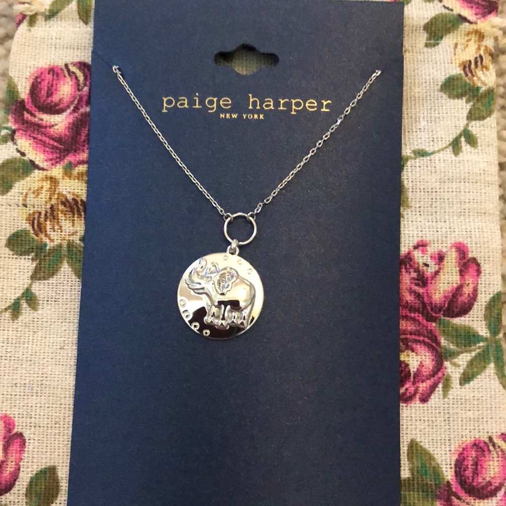 New Paige Harper Elephant Necklace
